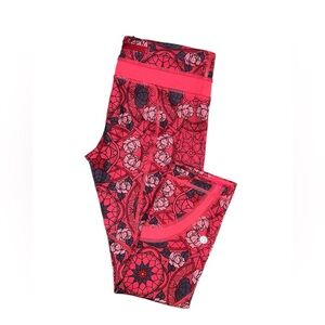 Lululemon Run Inspire Crop II Leggings Prisma Multi Guava Lava Boom Juice Size 4